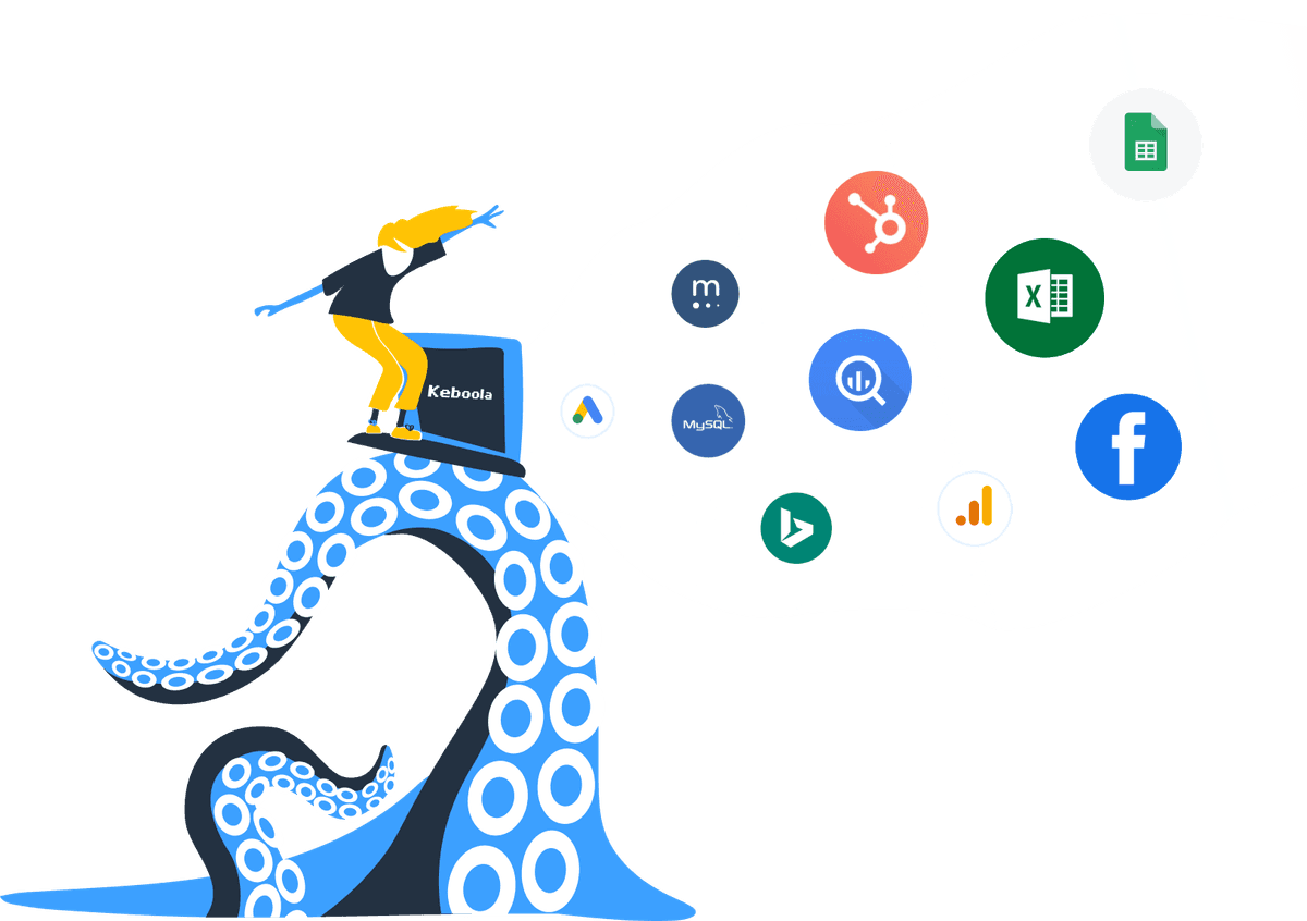 Keboola marketing data platform dashboard